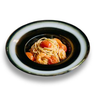 Spaghetti aglio olio e peperoncino cu creveți K