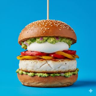 Apulian cod burger