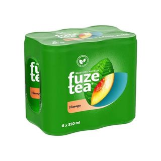 6x Fuze Tea Pêssego 33cl