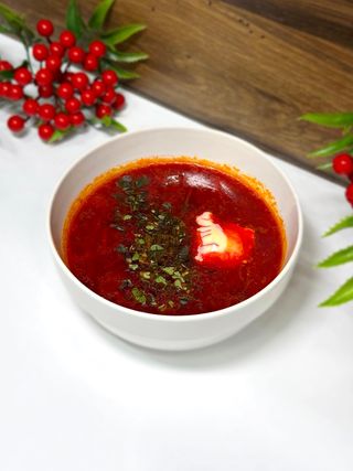 Борщ с мясом 