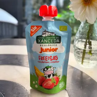 New! Yogur Junior Pouch BIO con Fresas