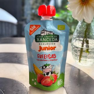 New! Yogur Junior Pouch BIO con Fresas
