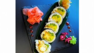 Futomaki halibut w panko 6 szt