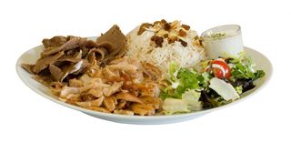 Plato de kebab mixto