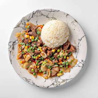 Мясо с овощами 