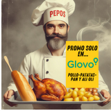 POLLO CON RACIÓN DE PATATAS, PAN Y ALI OLI