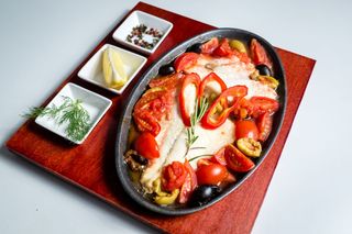 Дорадо с овощами/ Dorado cu legume