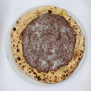 Focaccina con granella di cocco e Nutella