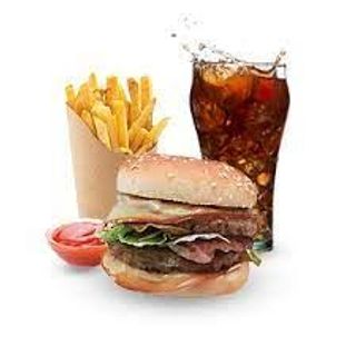 Menù doppio cheeseburger