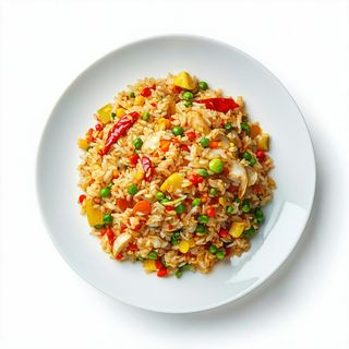 26 Riso Saltato al Curry con Verdure