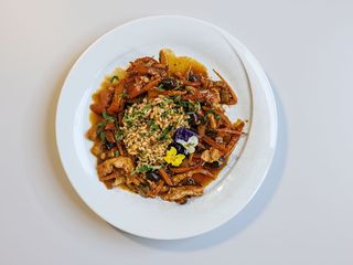 Stracetti di Pollo in Salsa Picante