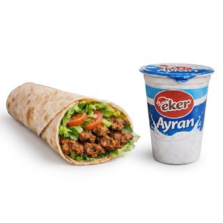 Cig Köfte Dürüm Wrap XXL + Ayran