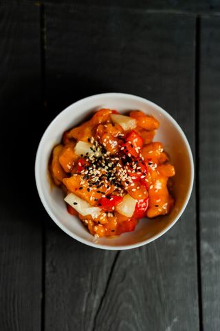 Курка в кисло-солодкому соусі