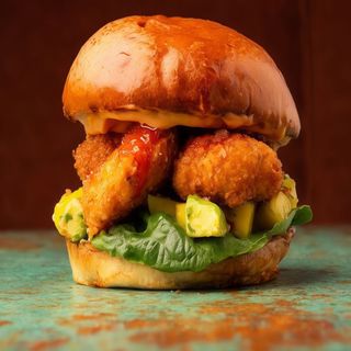 ZESTAW BURGER  KREWETKA  KOKOS