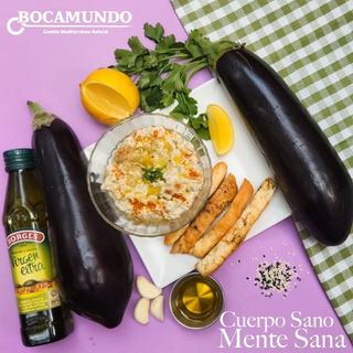 BABAGANUSH - CREMA DE BERENJENA ASADA( 248 cal , 4 g - proteina )