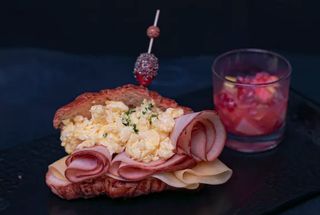 Croissant With Eggs And Smoked Turkey