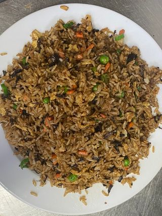 Arroz Frito Con Verduras Secas