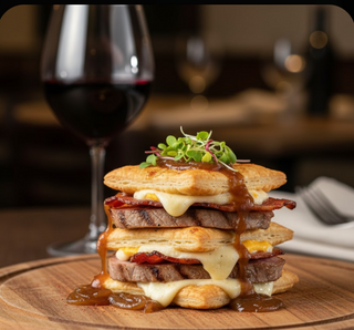 Milhojas De Lomo, Bacon Y Queso