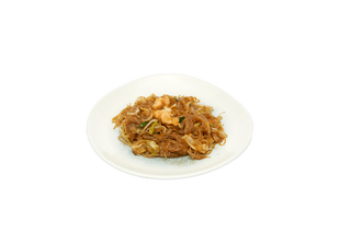110 Spaghetti di soia con gamberi