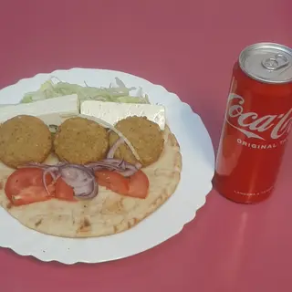 Menu Pita falafel