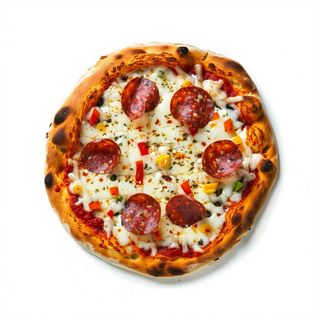 Pizzetta salame piccante e mozzarella