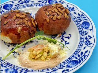 Пампушки з хумусом з білої квасолі (100g)