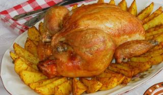 Пиле с гарнитура (1400г)