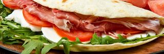 Piadina con prosciutto crudo