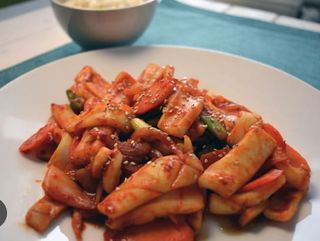 Calamari in salsa piccante cinese