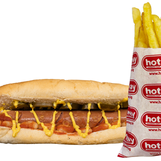 Хот - дог с кренвирш + малки картофки (370г)