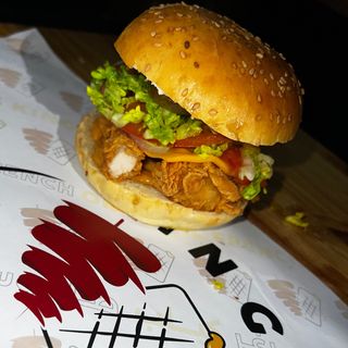 Burger Chicken Crispy Hot