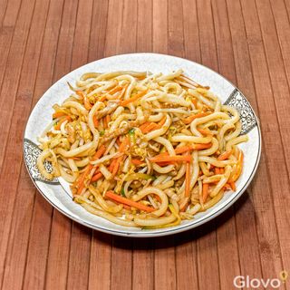 Spaghetti udon verdure