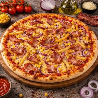 Pizza Rustica con cipolla rosa