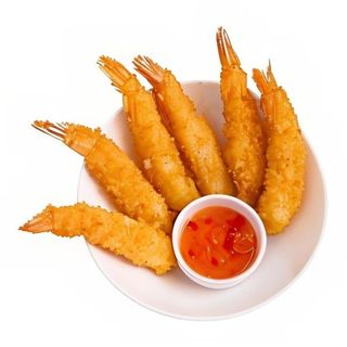 Langostino En Tempura Envuelto Con Sésamo