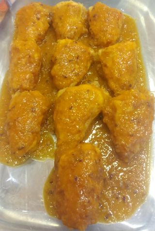 Pimientos rellenos de Rape en salsa Américana