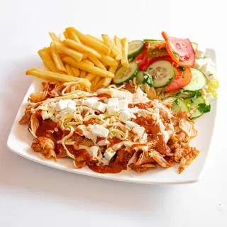 Kebab na talerzu duże