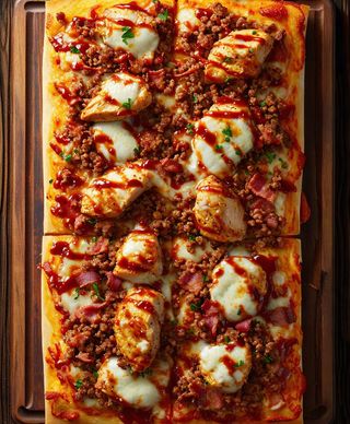 Pizza Barbacoa (30 X 40 Cm.)