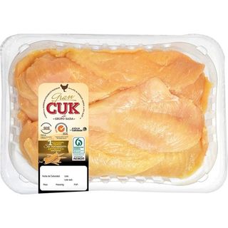 GRAN CUK FILETES DE PECHUGA DE POLLO CERTIFICADO CRIADO CON ALIMENTACIÓN VEGETAL PESO APROXIMADO BANDEJA 450 G