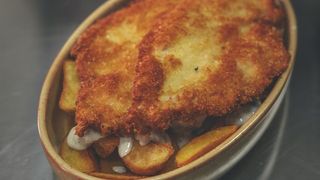 Meniu schnitzel de pui panko