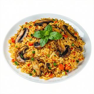Champiñones Biryani
