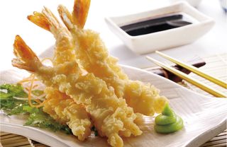 Tempura di gamberi