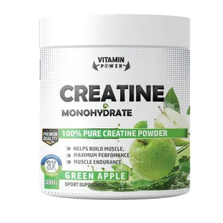 Vitamin Power - Creatine Monohydrate(300გრ)(მწვანე ვაშლი)