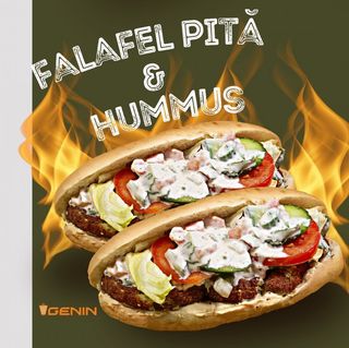 Falafel cu humus la pita