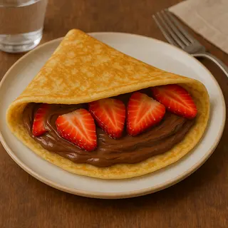Crepe De Nutella Y Fresas