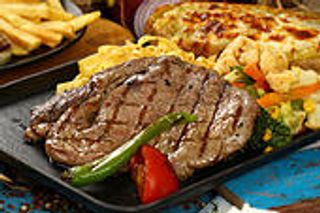 Costata di manzo e formaggio arrosto