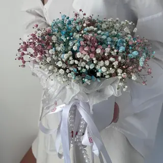 Композиція "Гіпсофіл райдужний (5)"