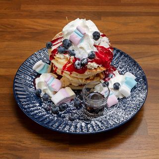 Pancakes gorące maliny