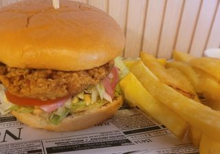 Menú hamburguesa de pollo crispy