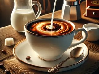 Амерікано з молоком