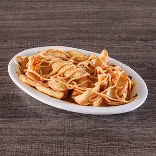 Patatine fritte crema di formaggio e pepe